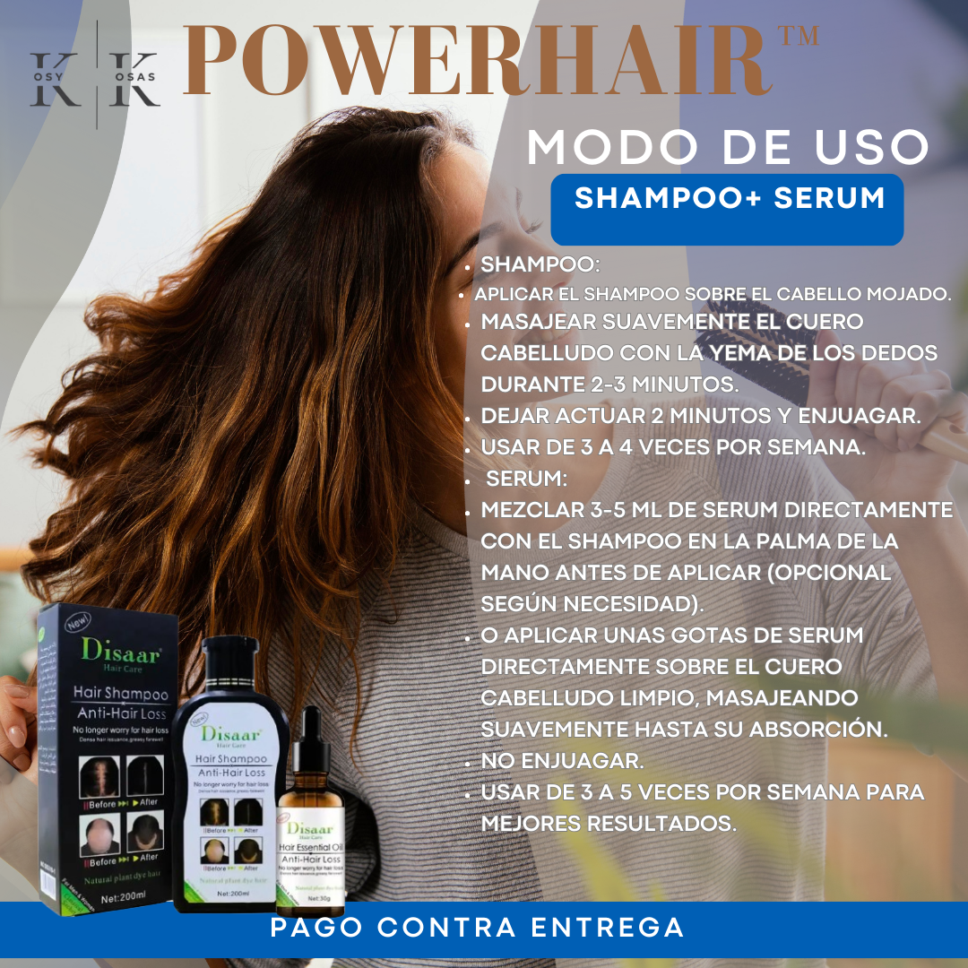Pack Anticaída PowerHair™| Shampoo + serum