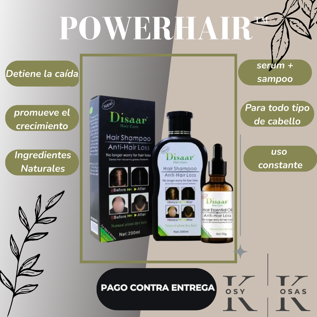 Pack Anticaída PowerHair™| Shampoo + serum